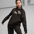 Felpa nera da donna con logo metallizzato Puma Essentials+, Abbigliamento Sport, SKU a711000107, Immagine 0